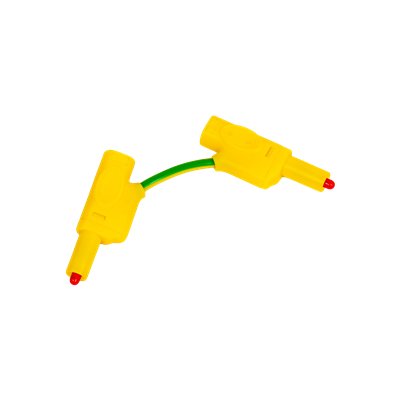 Sicherheitsverbindungsleitung, gelb/grün, 3 cm