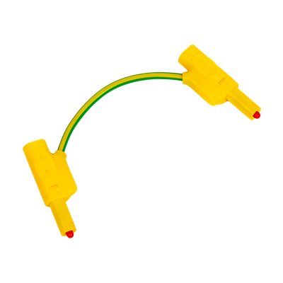 Sicherheitsverbindungsleitung, gelb/grün, 9 cm