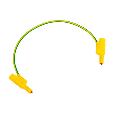 Sicherheitsverbindungsleitung, gelb/grün, 25 cm