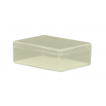 Kunststofftrog transparent, 65 x 47 mm, Boden weiß, Wassertrog