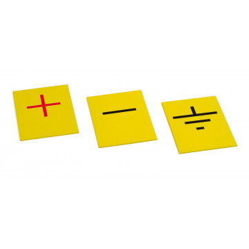 Schilder "Plus, Minus", "Erde", Hinweisschilder