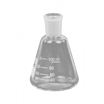 Erlenmeyerkolben 100 ml, SB 19, Borosilikatglas