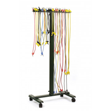 Kabelrechen, fahrbar, Halter für Messleitungen