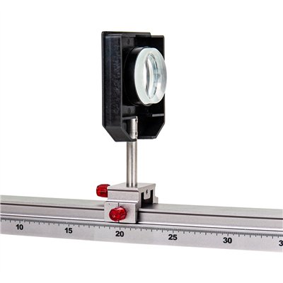 Halter für Linsen in Fassung und Rundblenden, mit Stiel